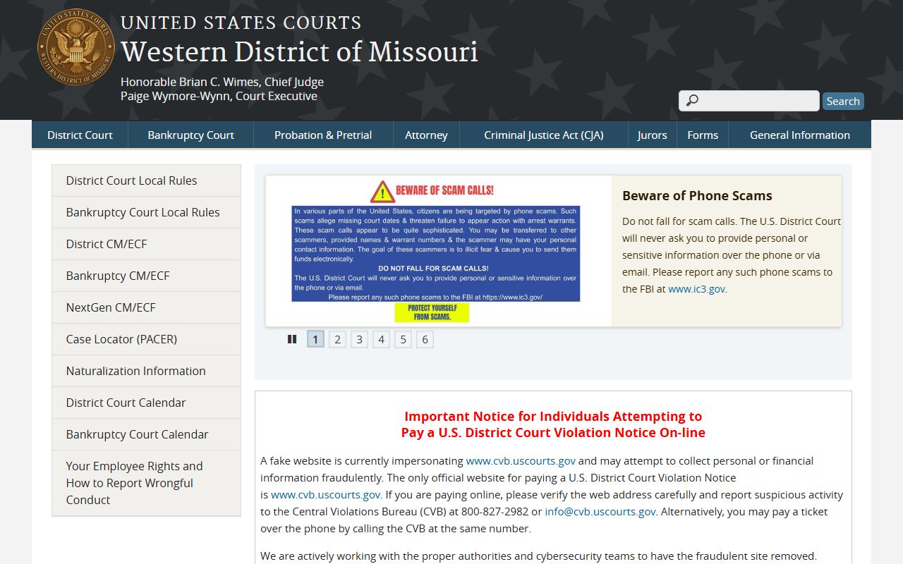 Atchison County Circuit Court federal court distinction Western District Missouri