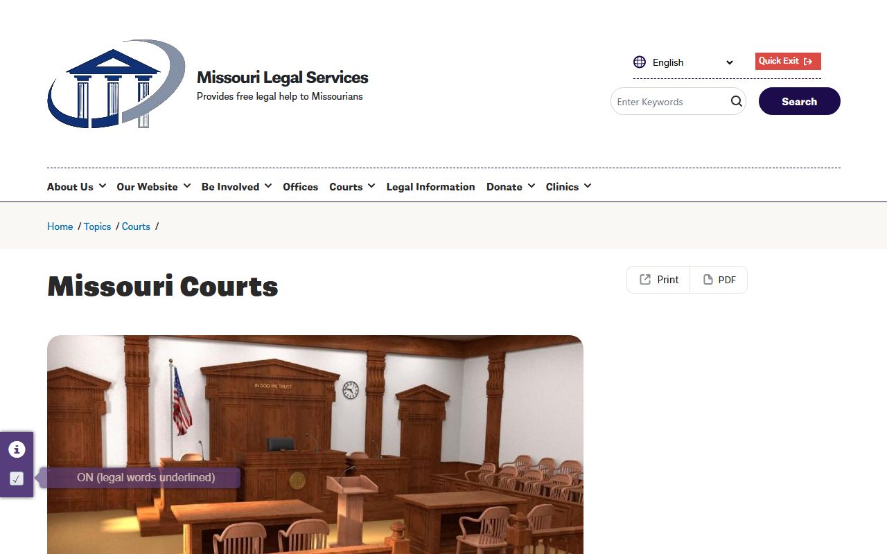 Atchison County court records Missouri Legal Services court overview